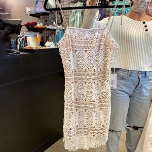 White Lace Dress XS